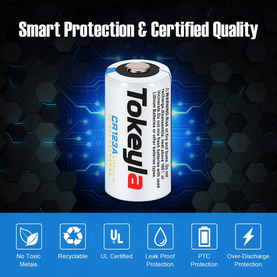 Lot CR123A Non Rechargeable Liion Lithium Battery 1500mAh 3.0V CR123A