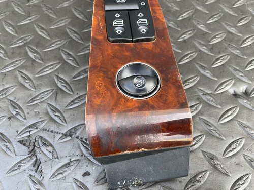 ✔MERCEDES W220 S430 S55 S500 S600 INTERRUPTOR VENTANA PRINCIPAL DELANTERO IZQUIERDO MOLDURA MADERA OEM - Imagen 2 de 7