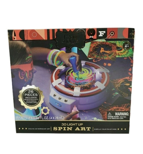FAO Schwarz 3d Light up Spin Art Toy 1002782 for sale online eBay