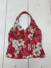 Unbranded Womens Pink White Floral Tank