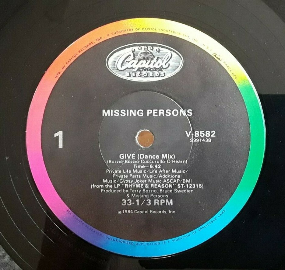 Missing Persons - Give - 12