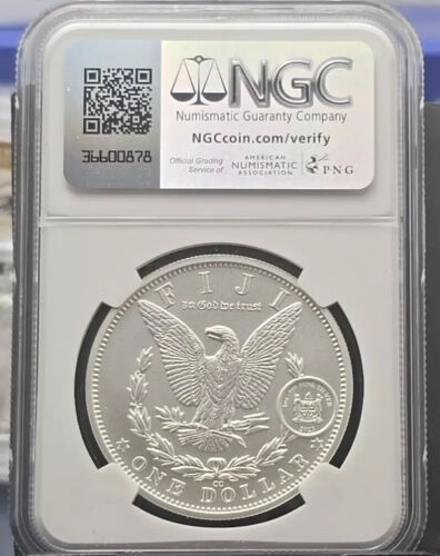 "1893-CC" NGC MS-70! 2023 FIJI MORGAN DOLLAR - Bild 2 von 2