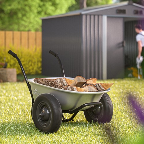 Gardebruk Schubkarre 2Rad 150kg Bauschubkarre 100L Transportkarre Gartenkarre - Bild 4 von 9