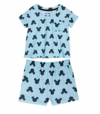 NEW Disney Kids' Polyester 2-Piece Short Sleeve PJ Set Size 4T