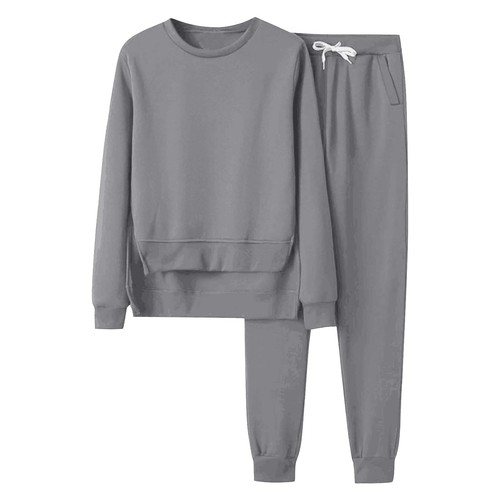 Women Two Piece Outfits Sweatsuit Set Sweatshirt and Pants Tracksuit Lounge Set - Picture 32 of 45