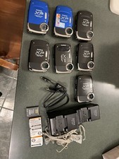 7 Pcs Fujifilm FinePix XP Digital Camera BlUE For Parts or Repair Charges