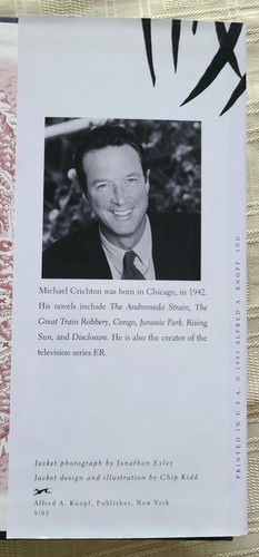 The Lost World Michael Crichton 1995 HCDJ Erstausgabe Erstdruck wie neu - Bild 5 von 6