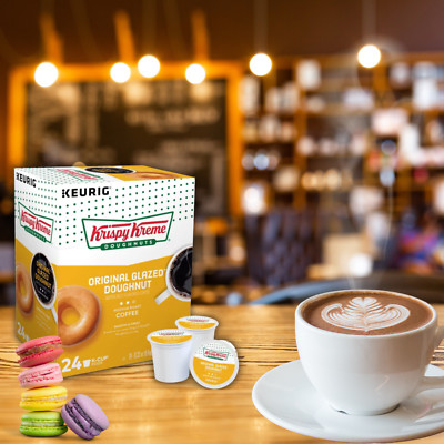 Krispy Cream Coffee Roast K-Cup Glazed Donuts Coffee Pods - 24 Count