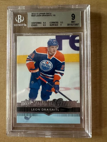 2014/15 Upper Deck Young Guns Leon Draisaitl RC Rookie BGS 9! MINT! HOT!