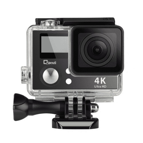 4K Wifi Sports Action Camera With Double Screen Sensor 100 Ft Waterproof 170° Wi