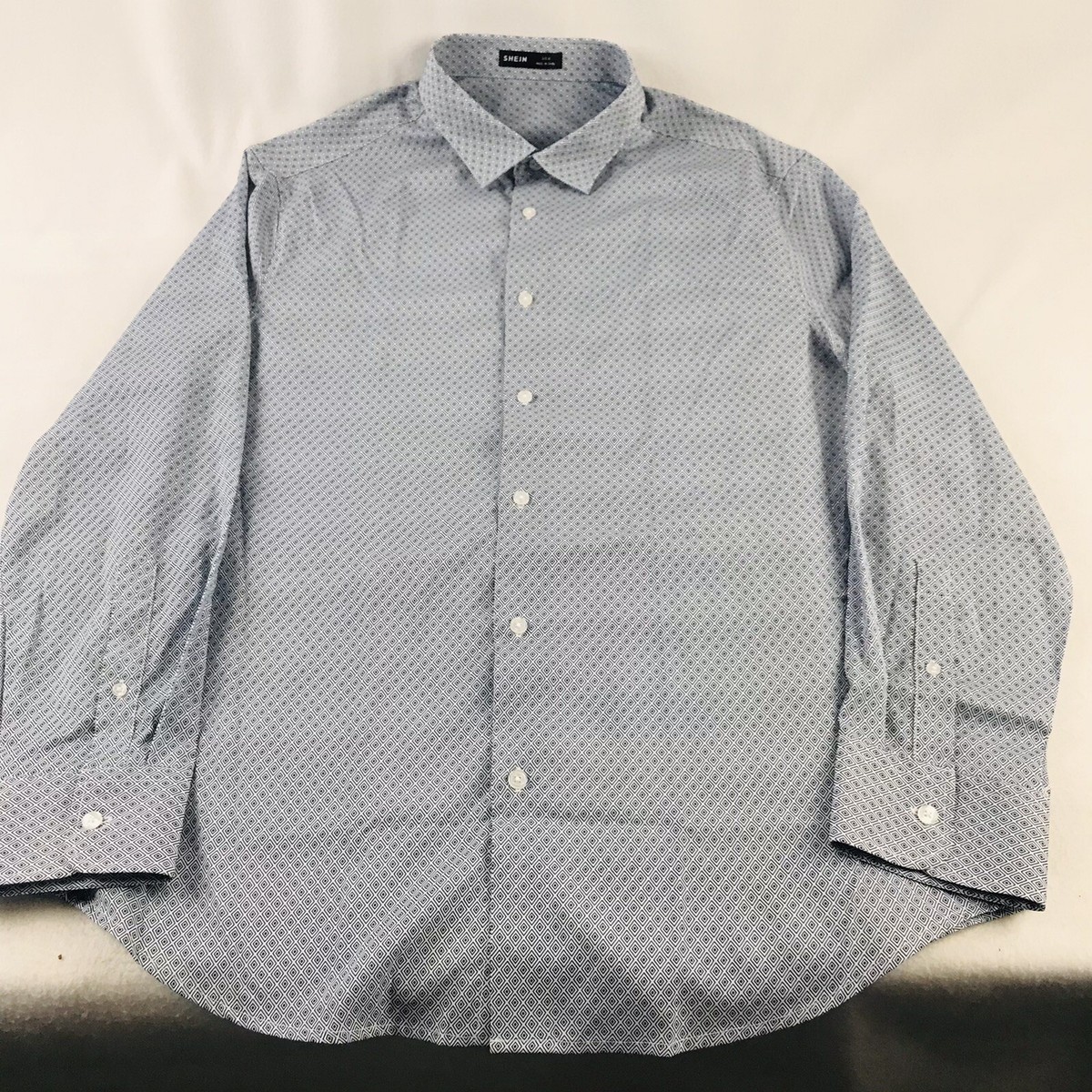 open lace back dress ketch Men's Half-Sleeve Dress Shirt, Easy-Care 55-45 Cotton-Polyester Blend,  15 Inch Neck, Gentleman's Cut, Dark Grey