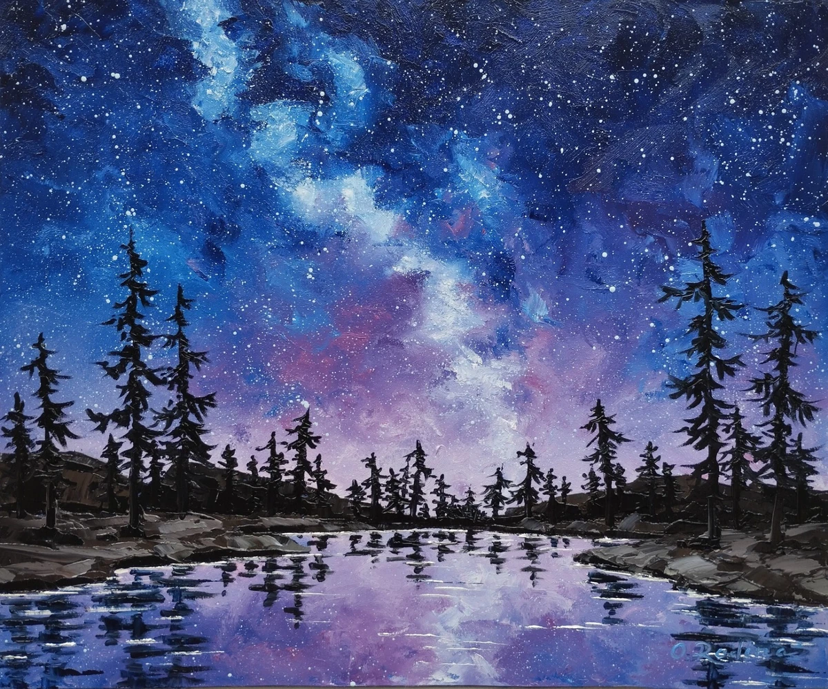 Star night painting deals