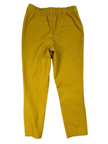 "As Is" Isaac Mizrahi Women Mustard 24/7 Stretch Ankle Pants w/Button Detail 4P - Picture 5 of 10