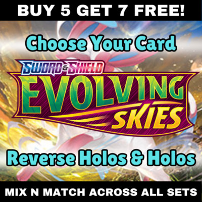 Evolving Skies - Reverse Holo & Holo Rares - Pokemon - Karten aussuchen