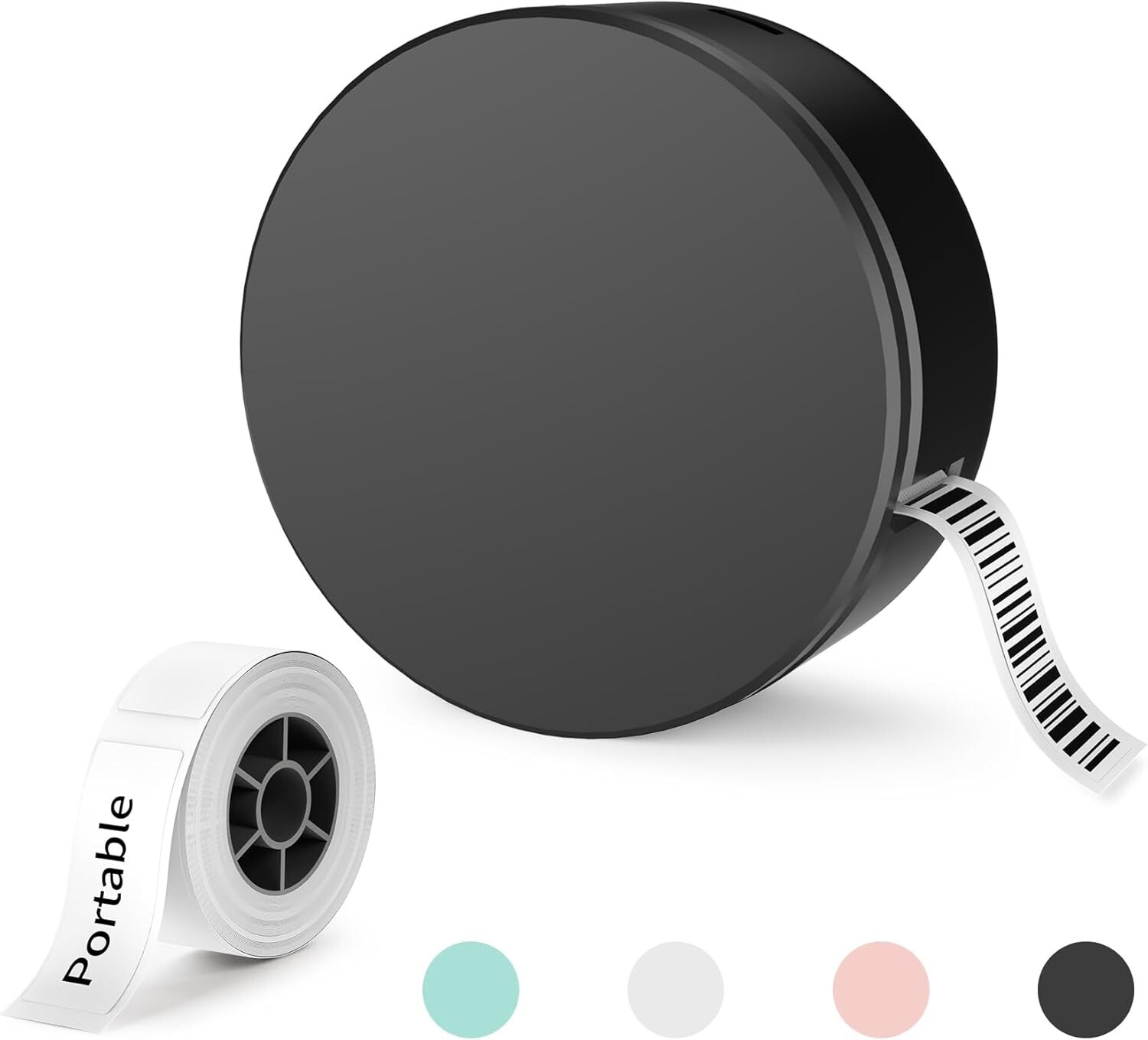 Label Maker Machine with Tape, Portable Mini Label Printer-image