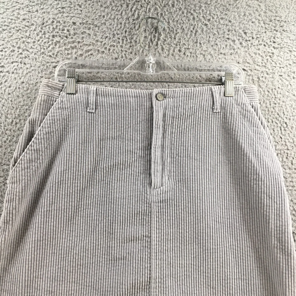 Falda Cherokee Pana Línea A Mujer 12 Gris Frente Plano Cremallera Mosca Algodón NUEVA Foto 2 de 4