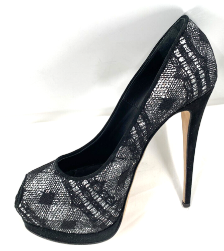 $ 995 Giuseppe Zanotti Sharon schwarze Kristalle Glitzer Plateau Schuhe Pumps Gr. 39 - Bild 9 von 19