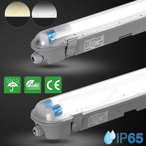 LED Feuchtraumleuchte Wannenleuchte Keller Garage 60/120/150cm - Foto 8