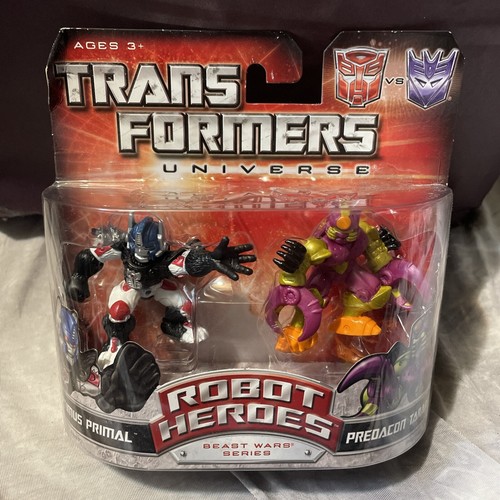 Transformers Robot Heroes 2008 Beast War OPTIMUS PRIMAL & PREDACON TARANTOLES