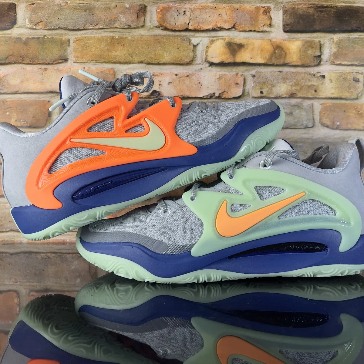 kd shoes green and blue