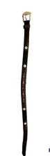 NOCONA Mens Belt 38 Southwestern Insets Medallions Cowboy Black Silver Leather