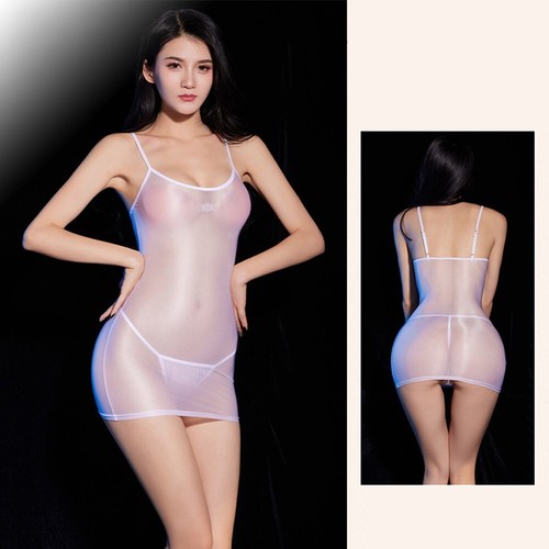 Weiblich Nachthemd Seide Nachtwäsche Sexy Transparent Frauen High Stretch - Bild 8 von 53