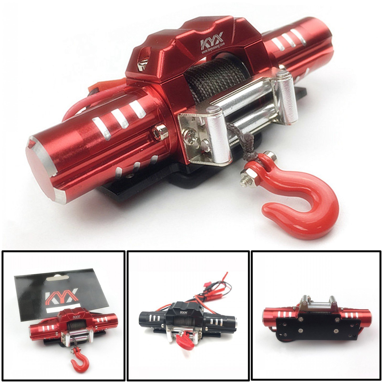 1 10 RC Metal Double Motor Power Winch For TRAXXAS TRX4 FORD BRONCO T4 SCX10 Car 1 10 RC Metal Double Motor Power Winch For TRAXXAS TRX4 FORD BRONCO T4 SCX10 Car