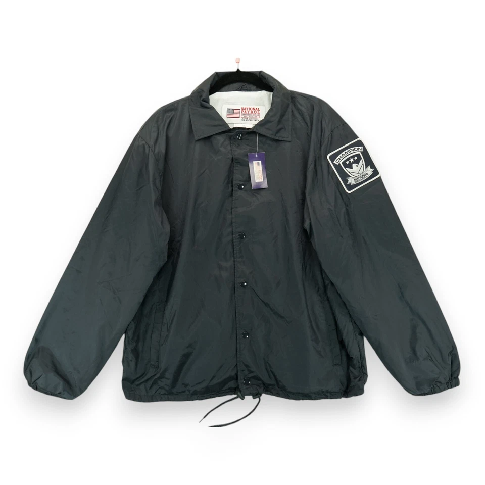 NWT National Patrol Security Jacket Men’s Large Snap Closure Front Blue - Image 2 of 4