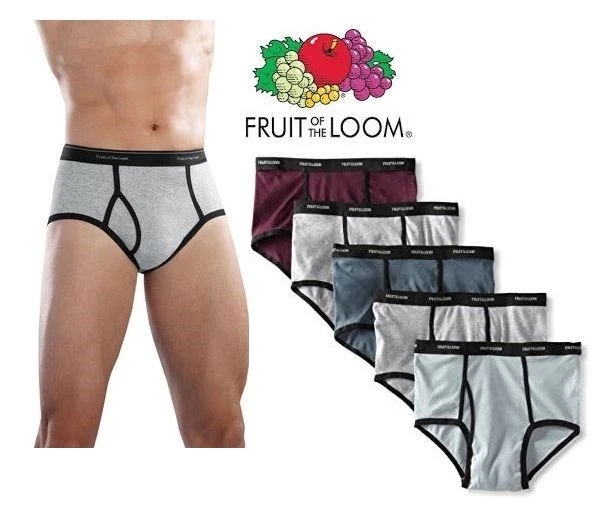 Fruit of the Loom Men's Tagless Cotton Blend Mid-Rise Fashion Briefs Value  Packs