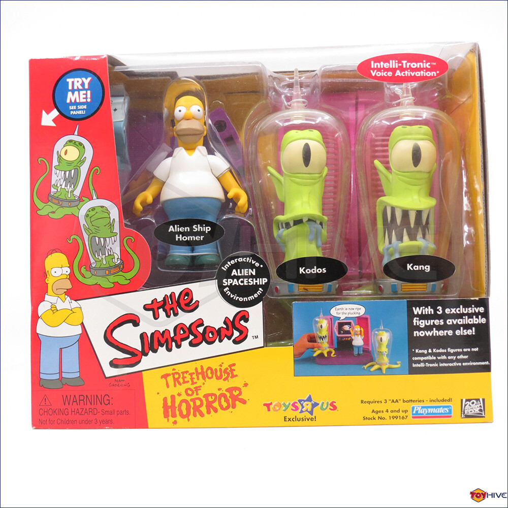 Simpsons Treehouse of Horror Alien Spaceship Homer, Kang and