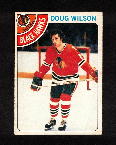 1978-79 DOUG WILSON #168 ROOKIE OPC * Hawks HALL OF FAME Star NHL Hockey Card RC