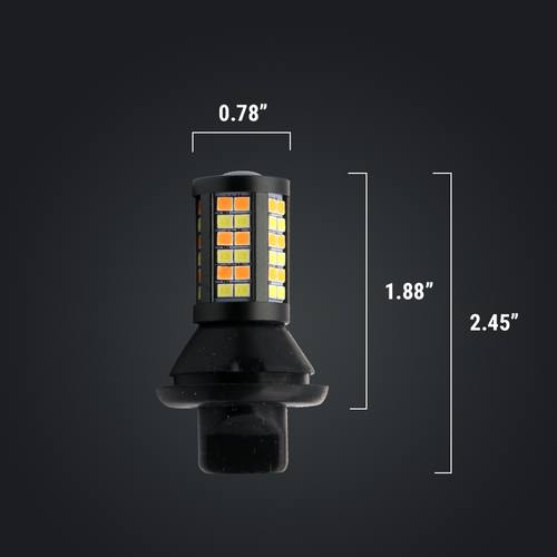 Bombillas de luz de estacionamiento con conmutación LED blancas/ámbar 7443 sin errores - Imagen 6 de 11
