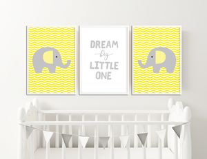 elephant nursery art
