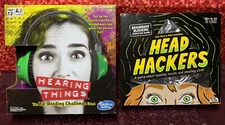 Brand New In Box “Hearing Things & Head Hackers” *Hasbro-Big Potato Game 2~Lot