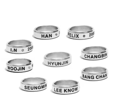 STRAY KIDS SKZ Members Member Birthday Name Rings STAY Jewelry Accessories G23