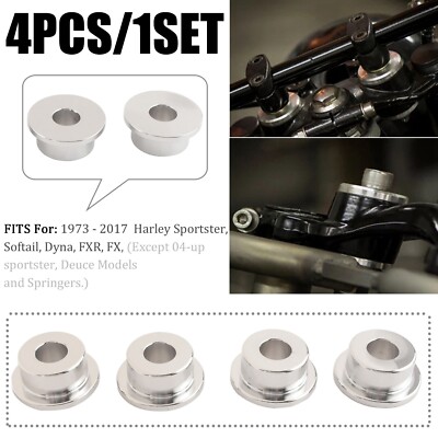 Lenker Riser Buchsen Halterungen für Harley Dyna Wide Super Glide Softail Chrom