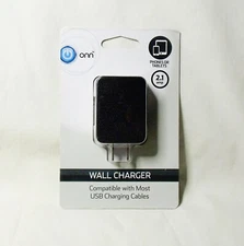 ONN Universal Wall Charger 5V 2.1 amp output, 100-240V input  (new sealed)