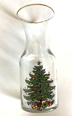 Vintage Spode Christmas Tree Glass Carafe