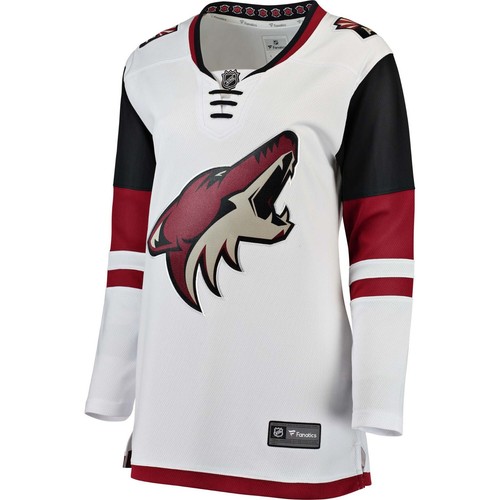 Camiseta deportiva para mujer Fanatics Arizona Coyotes blanca Breakaway mediana - Imagen 2 de 3