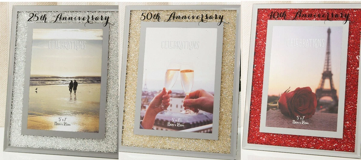 Celebrations Crystal Border Photo Frame 5x7