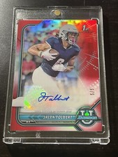Jalen Tolbert Autograph Red Refractor /5  2021-2022 Bowman University