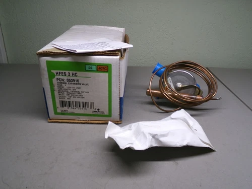 EMERSON HFES 3 HC THERMAL EXPANSION VALVE PCN 053916 5' 1/4"X3/8"X1/2"