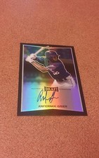 2016 leaf draft black Anfernee Grier autographed rookie card.#3/10 . Dbacks 