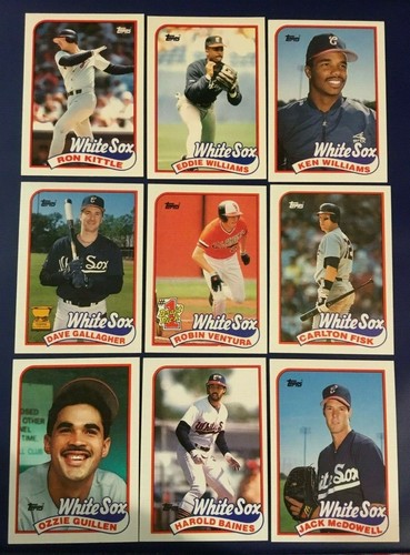 1989 Topps CHICAGO WHITE SOX Complete Team Set w Traded 36 FISK,VENTURA ROOKIE++