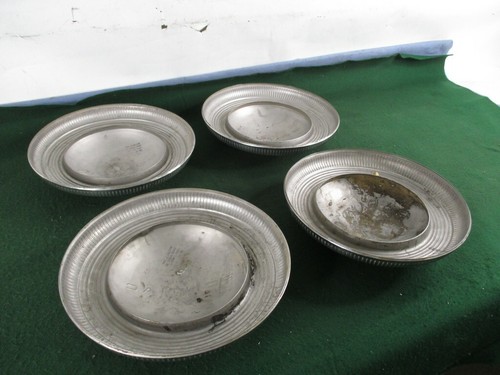 Juego de 4 anillos de corte opcionales de lujo con rayas plateadas Pontiac 1939 - Imagen 8 de 12