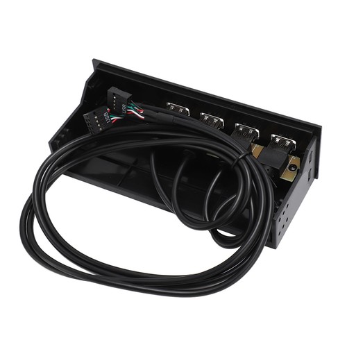 Concentrador de panel frontal USB 5,25 pulgadas 4 puertos de alta velocidad estable Plug and Play óptico - Imagen 19 de 23