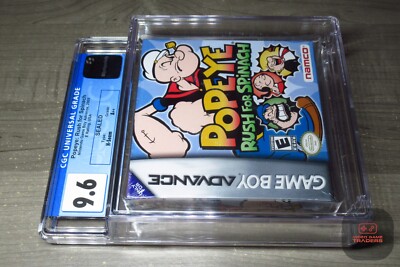 CGC 9.6 A++ - Popeye: Rush for Spinach Game Boy Advance, GBA 2005 NEW! - RARE!