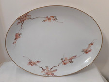 Fukagawa Hand Painted Arita MAPLE SERVING PLATTER Stamped NOS 1957