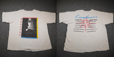1989 The Eurythmics Rare Vintage Tour T Shirt White All Size S-5XL AR1412