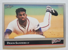 1992 Leaf Deion Sanders #448 Atlanta Braves